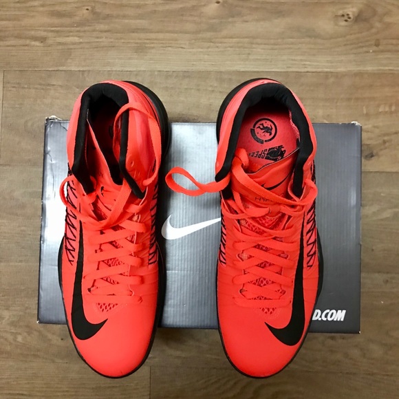 Nike Lunar Hyperdunk Bright Crimson/Black Sz.11 - Picture 2 of 6